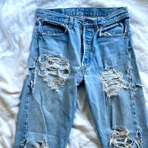 Ultra-Distressed Levi’s Vintage Jeans